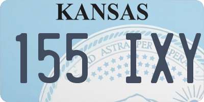 KS license plate 155IXY