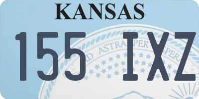 KS license plate 155IXZ