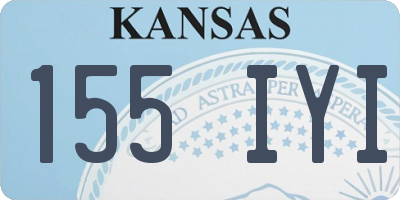 KS license plate 155IYI