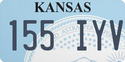 KS license plate 155IYV
