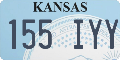 KS license plate 155IYY