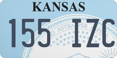 KS license plate 155IZC