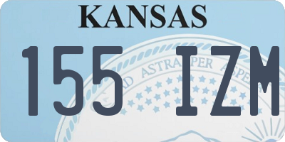 KS license plate 155IZM