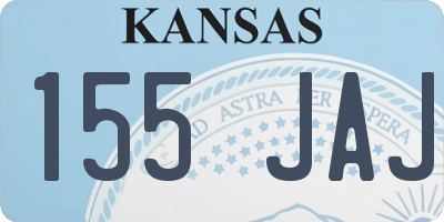 KS license plate 155JAJ