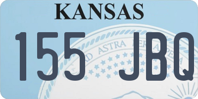 KS license plate 155JBQ