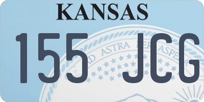 KS license plate 155JCG