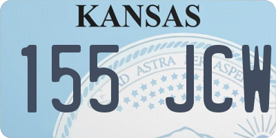 KS license plate 155JCW