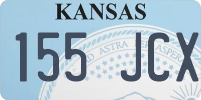 KS license plate 155JCX