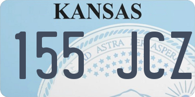 KS license plate 155JCZ