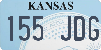 KS license plate 155JDG