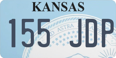 KS license plate 155JDP