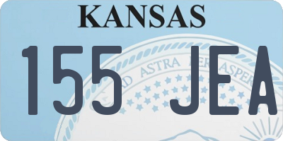 KS license plate 155JEA