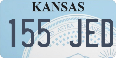 KS license plate 155JED