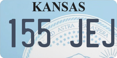 KS license plate 155JEJ