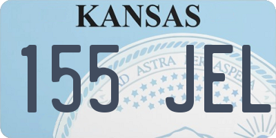 KS license plate 155JEL