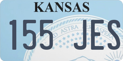 KS license plate 155JES