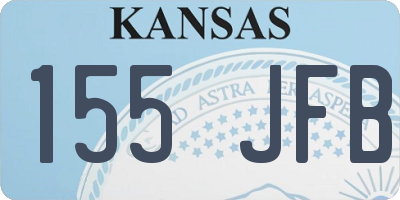 KS license plate 155JFB
