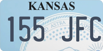 KS license plate 155JFC