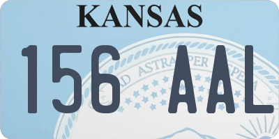 KS license plate 156AAL