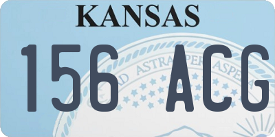 KS license plate 156ACG
