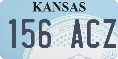 KS license plate 156ACZ