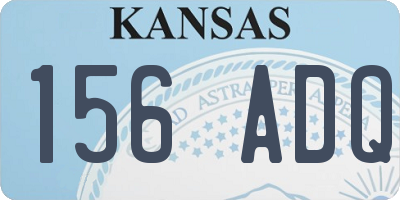 KS license plate 156ADQ