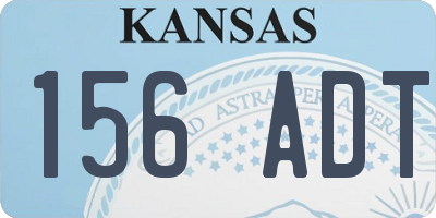 KS license plate 156ADT