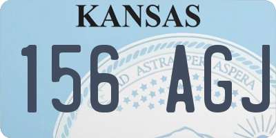 KS license plate 156AGJ