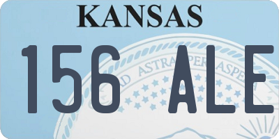 KS license plate 156ALE