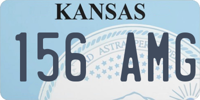 KS license plate 156AMG