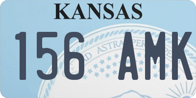 KS license plate 156AMK