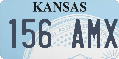 KS license plate 156AMX