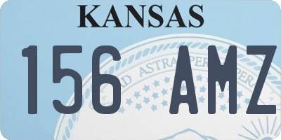 KS license plate 156AMZ