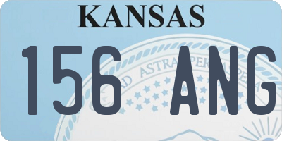 KS license plate 156ANG