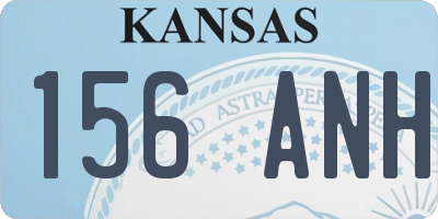 KS license plate 156ANH
