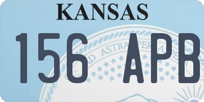KS license plate 156APB