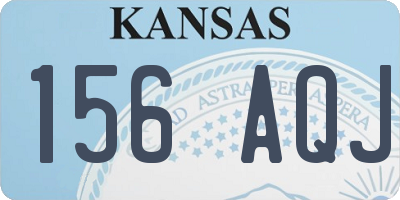 KS license plate 156AQJ