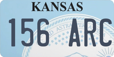 KS license plate 156ARC