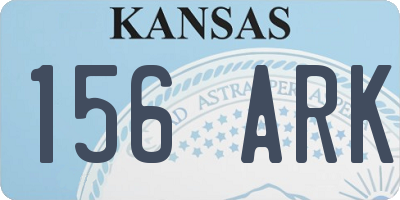 KS license plate 156ARK