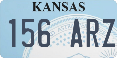 KS license plate 156ARZ