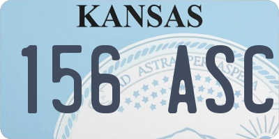 KS license plate 156ASC