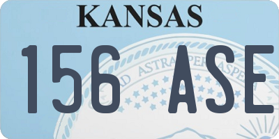 KS license plate 156ASE