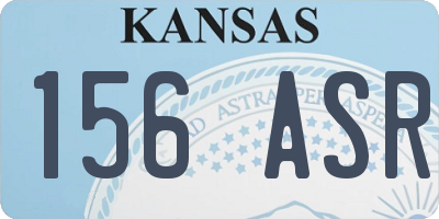 KS license plate 156ASR