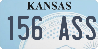 KS license plate 156ASS