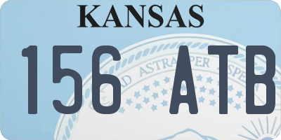 KS license plate 156ATB
