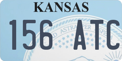 KS license plate 156ATC