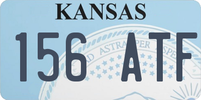 KS license plate 156ATF