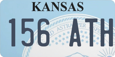 KS license plate 156ATH