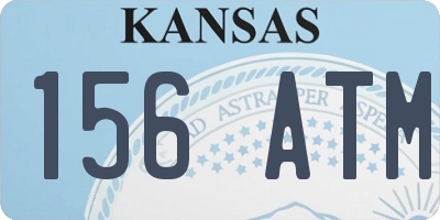 KS license plate 156ATM
