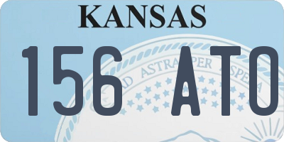 KS license plate 156ATO